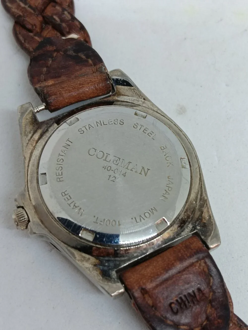 Coleman 40-014 Women's 29mm White Dial Silver Tone Date Watch NEW BATTERY